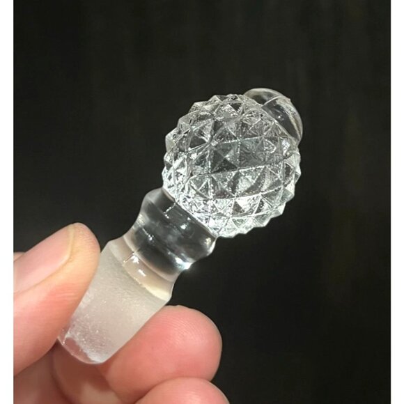 Pressed Imperial Glass Pineapple Bottle Stopper - Picture 10 of 10